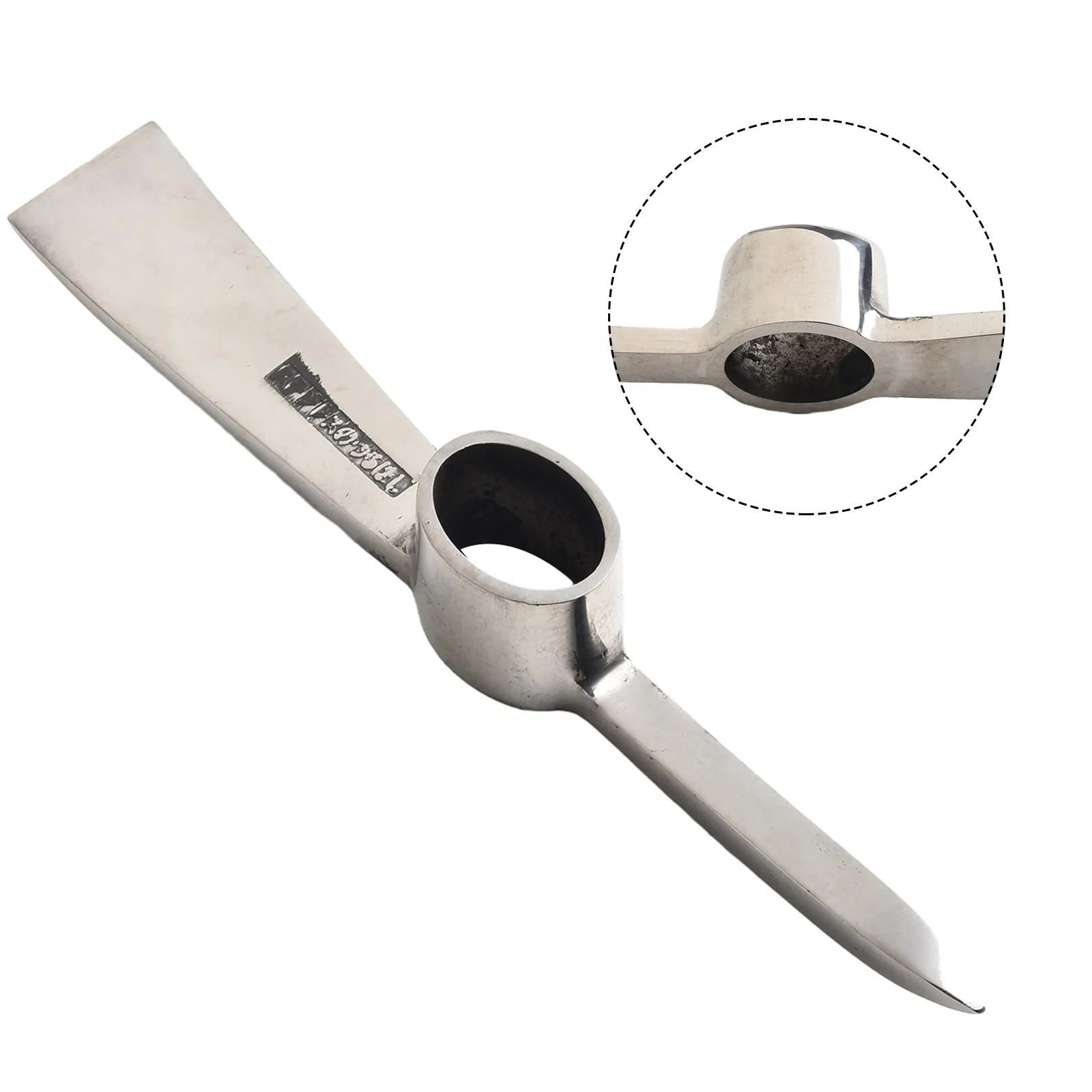 Description Picture 6 of itemMini Stainless Steel Pickaxe Without Handle Gardening Garden Soil Plowing Tool Portable Mountaineering Pickaxe