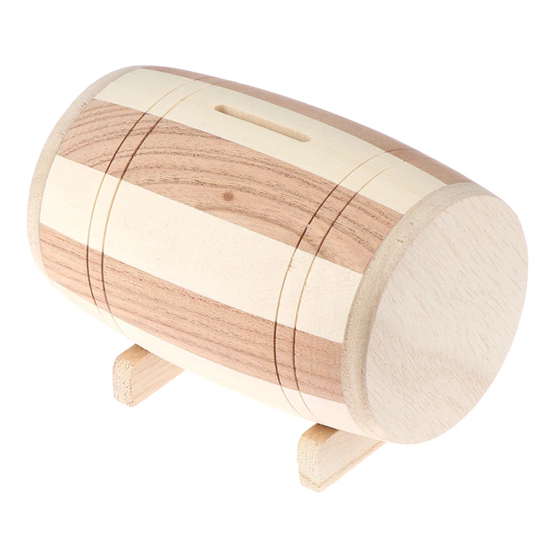 Spardose Aus Holz In Weinfaß Optik Geldbox Für Ersparnisse_voghion.com