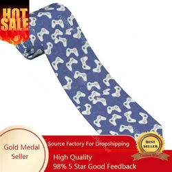 Born To Be A Gamer Neckties Men Women Polyester 8 cm Video Game Controller Neck Ties for Men Skinny Wide Accessories