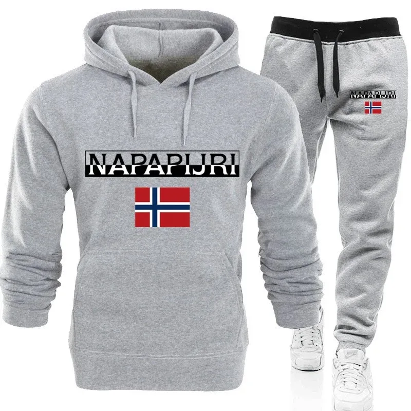 Premium men's tracksuit Hooded tracksuit and pants casual suit fashion 2024 new 2