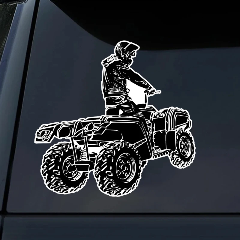 aufkleber sticker auto motorrad quad ATV schwarz