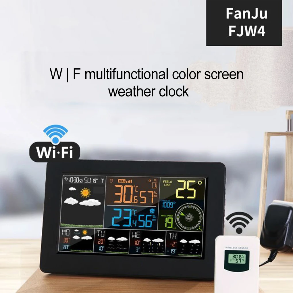 

Reliable Accuracy Wireless Weather Station For Various Applications Color Screen Practical Gifts