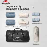 Naturehike IPX6 40L 60L 90L PVC Outdoor Waterproof Bag Motorcycle Tail Bag Camping Travel Luggage Carrier Portable Trunk Storage 3