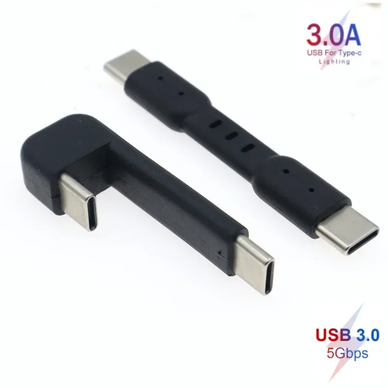 para E1da 9038d Dac Dispositivo Samsung Ssd t5 Usb c 180 Graus Synchronous Cabo de Carregamento 5gbps Otg tipo c Macho para Macho Adaptador Cabo