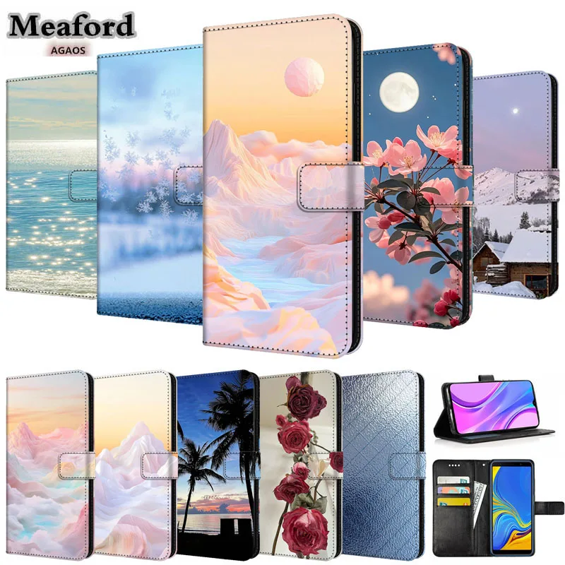 Magnetic Pink Leather Wallet Case - Book Style Flip Cover