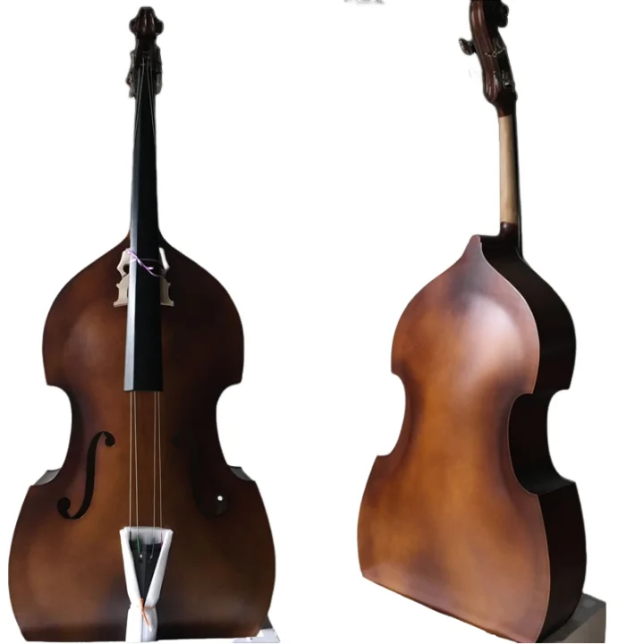 Double Bass Instrument Shell Double Bass 1/8 Bass cello Handmade basswood stringed instrument ...