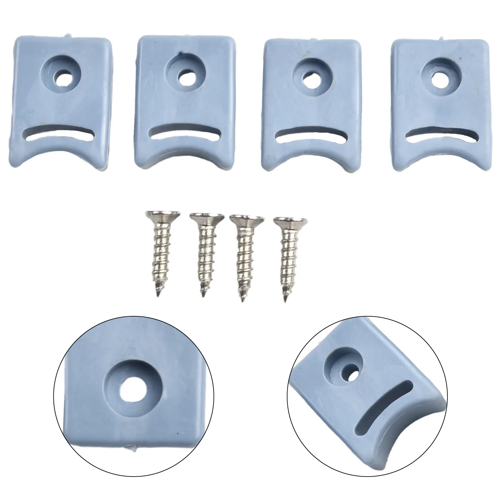 Shower Room Door Stops 4pcs Shower Room Door Pulley Rubber Stops/Bumpers Top And Bottom Hardware Bathroom Fixture Accessories