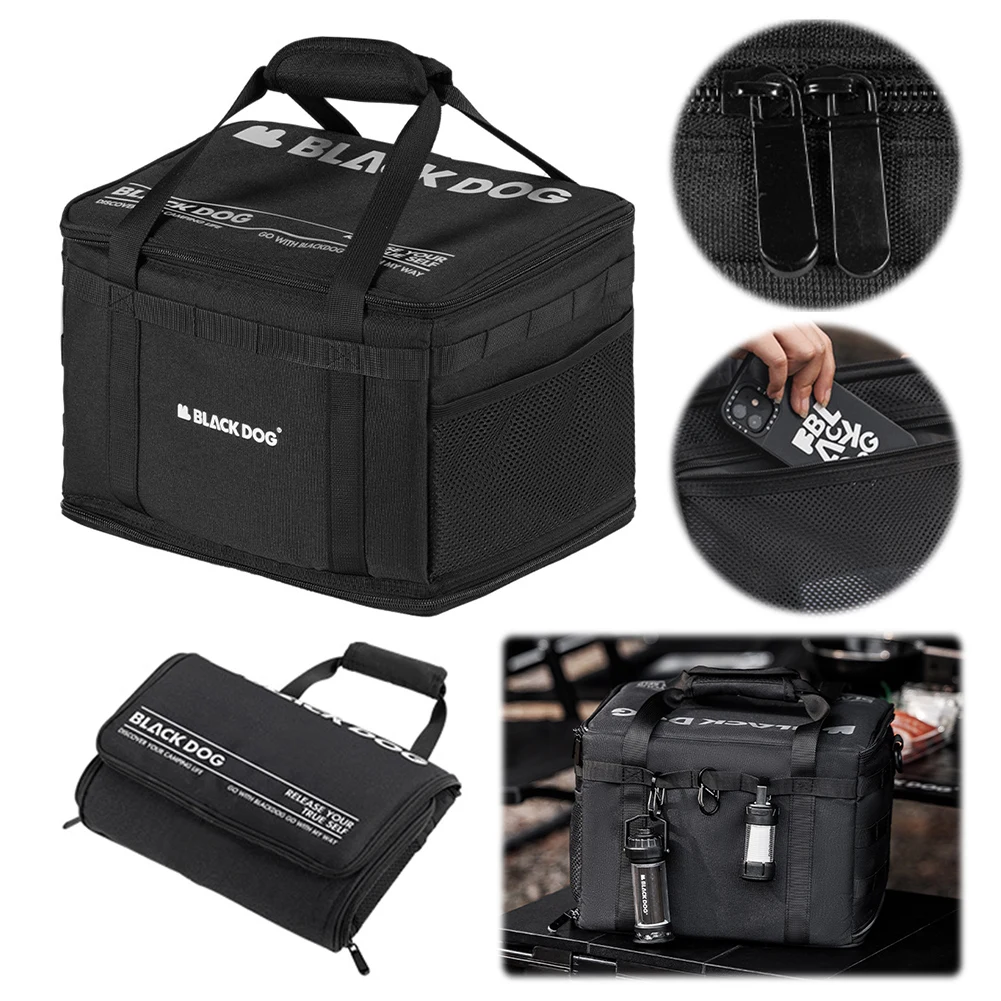 Blackdog 15L Camping Storage Bag Ultralight Outdoor Camping Travel Folding Handbag Luggage 600D Organizer Duffel Tactical Box