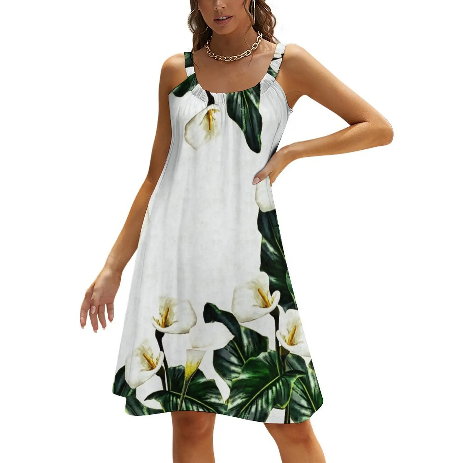

Calla Lilies Beach Sling Skirt Woman's evening dress elegant chic wedding evening dresses