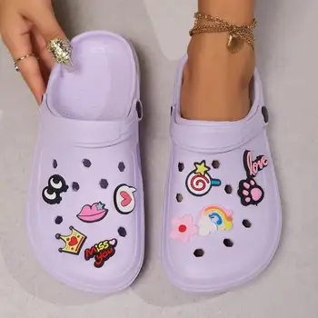 Clogs Platform Slippers Women Home Flat Luxury Designer Woman Shoes House Summer Sandals Casual Beach Fashion Footwear Indoor 1