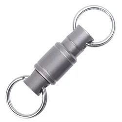 Titanium Alloy Quick Release Keychain with Wind Bell Connector (1pc)