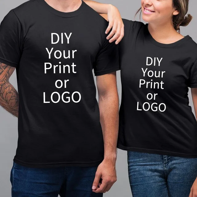 T-shirt personnalisé femmes hommes personnalisé imprimé 100% coton à manches courtes votre Logo Photo marque texte t-shirt personnaliser vêtements graphiques 1