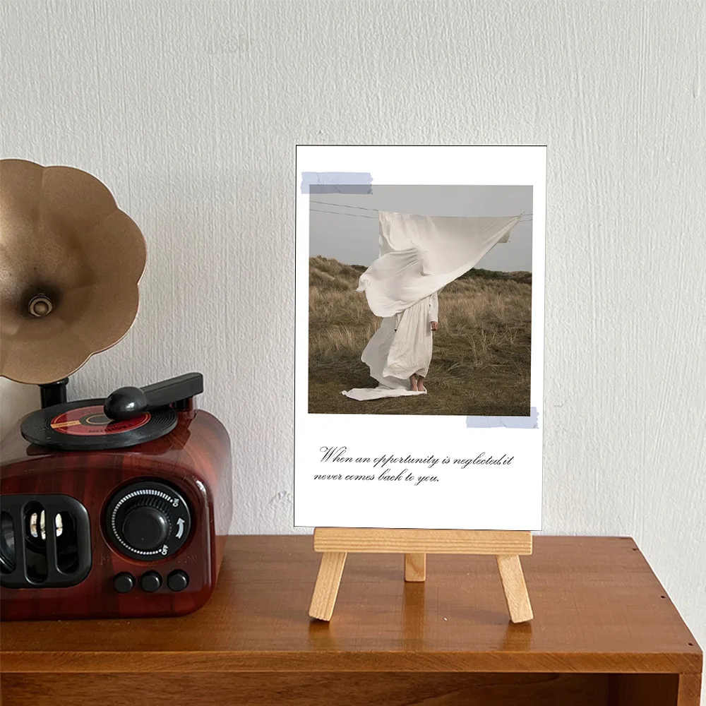10Pcs/Set Ins Simple Style Floating Daylight Scenery Cards Art Postcard Message Card Wall Decoration Photography Props Gifts