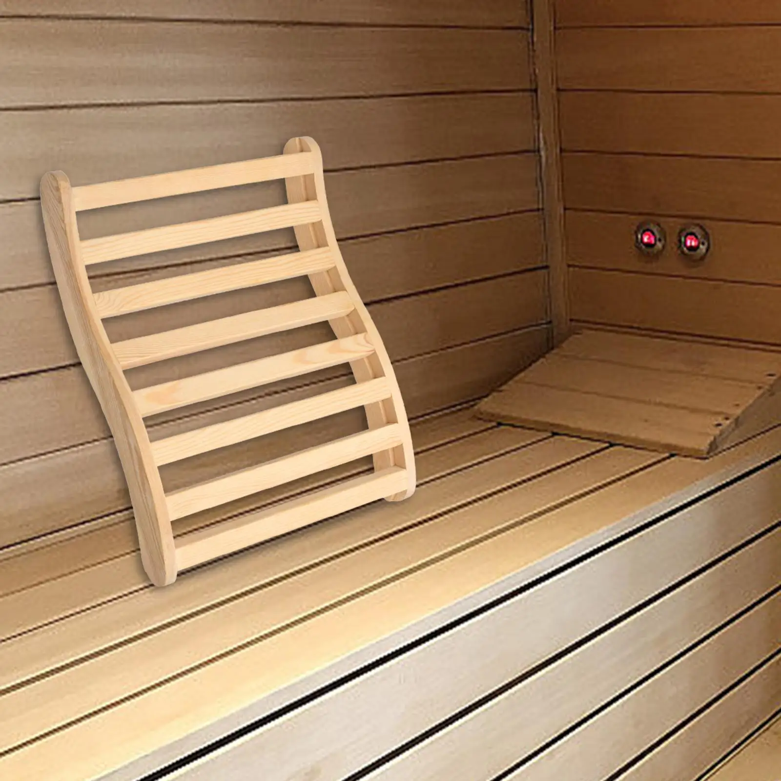 Sauna Backrest Curved Cushion Household Comfortable Back Support Sauna Headrest Sauna Supplies Accessories for Sauna Bathing