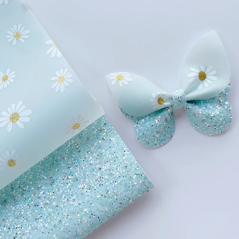 New Rainbow 5colors Pastel Jelly with Chunky Glitter Fabrics For making baby's hairbows, hairclips, decorations, Homedec