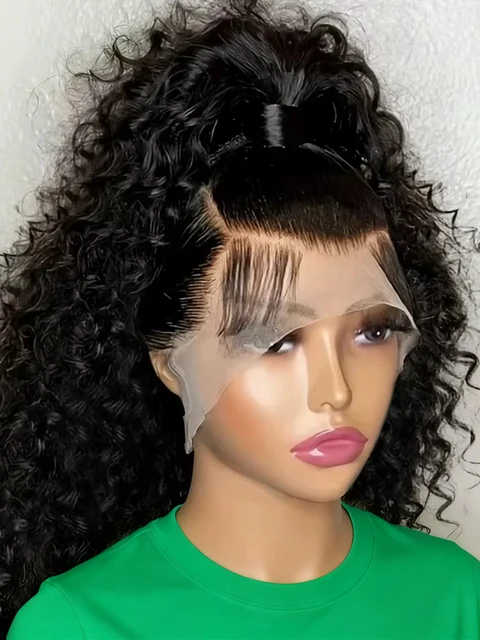Perruque Bouclée Perruques Vietnamienne Haut Qualité Perruque 360 Lace Frontal Cheveux Humain Cheveux Humains Full Lace Perruque 13x6 Transparent Lace Perruque Raw Hair Sans Colle Perruques Dentelle Haute Densité 250% 1