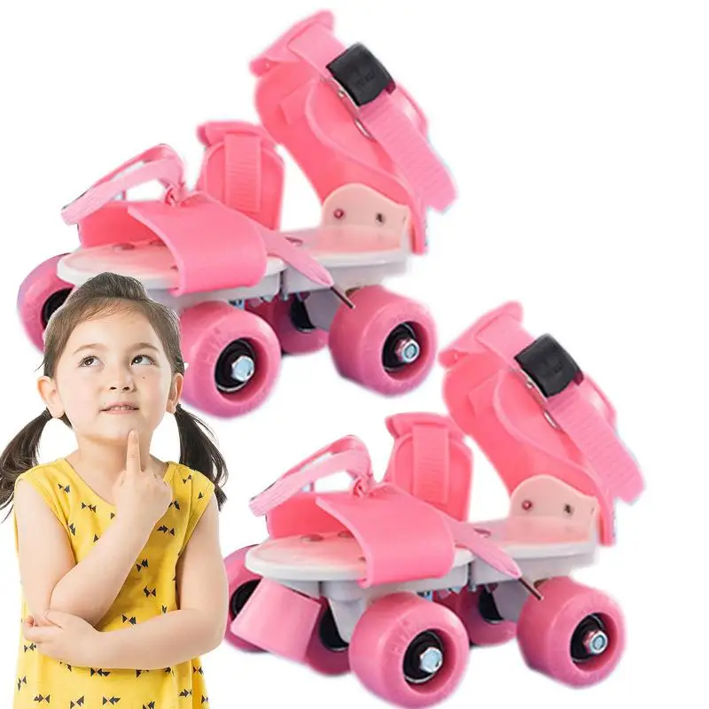 Kids Roller Skates Unisex Roller Skates Double Row Four Wheels Indoor Outdoor Girls Retro Skates Exercise And Body Training