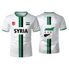 Syrian Flag Football Jerseys Men's Sports T-shirts Syrian National Emblem Pattern Printed Street Loose Tops Unisex Casual Tees 3