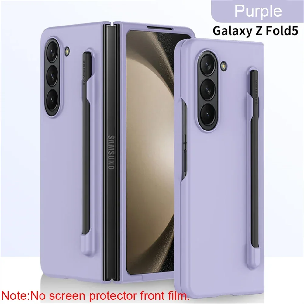 For Samsung Galaxy z Fold4 5G Embossed 3d Skin Texture Phone Case - Sleek Design - Purple main image 1