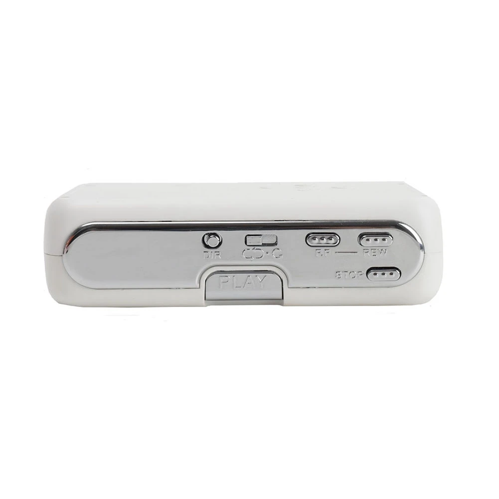 USB 카세트 캡처 플레이어, 휴대용 카세트 테이프-MP3 변환기, 오디오 음악 플레이어 테이프 카세트, 녹음기-흰색