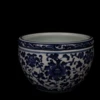 Jingdezhen Blue and White Entangled Branches Lotus Pattern Small Jar Antique Porcelain Home Decoration Ornaments 2