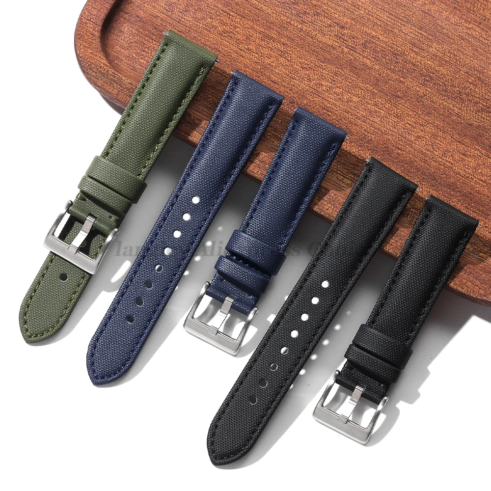 20mm 22mm Segeltuchbänder für Omega für Blancpain für Seiko Divers Uhren Herren Damen Nylon Schnellverschluss Wasserdichte Uhrenarmbänder – Detail 7