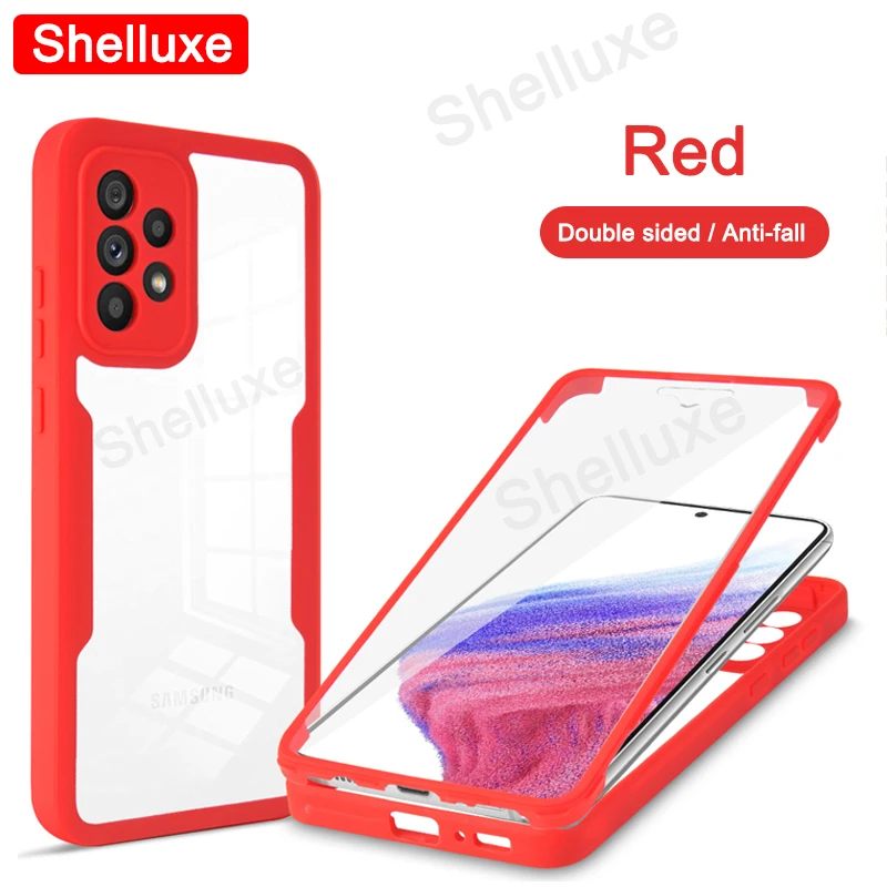 360 Full Body Clear Silicone Double-Sided Protective Case