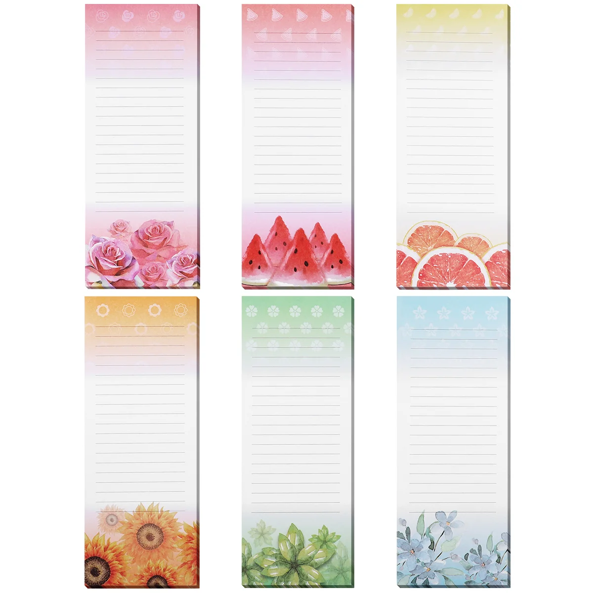

Magnetic Memo Pad Message Labels Notepad Groceries Shopping Office Refrigerator