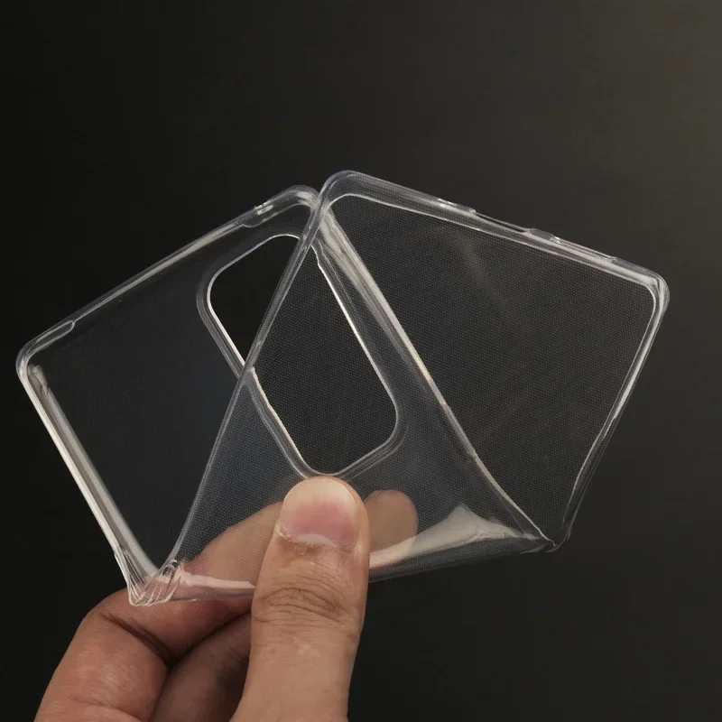 Clear Protective Soft TPU Silicone Phone Case - Transparent Back Cover Bumper
