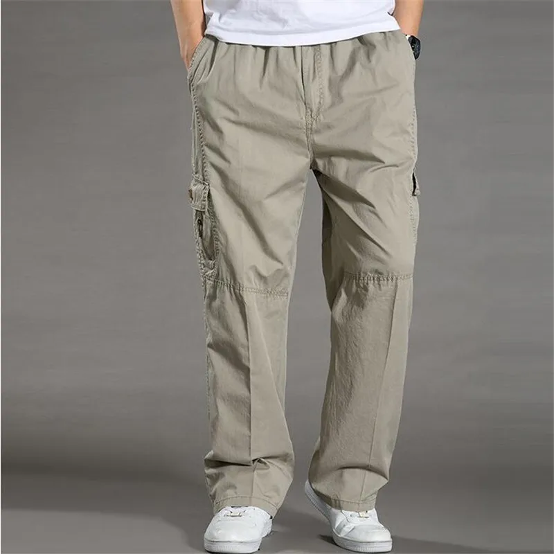 Summer Cotton Men Cargo Pants Mens 