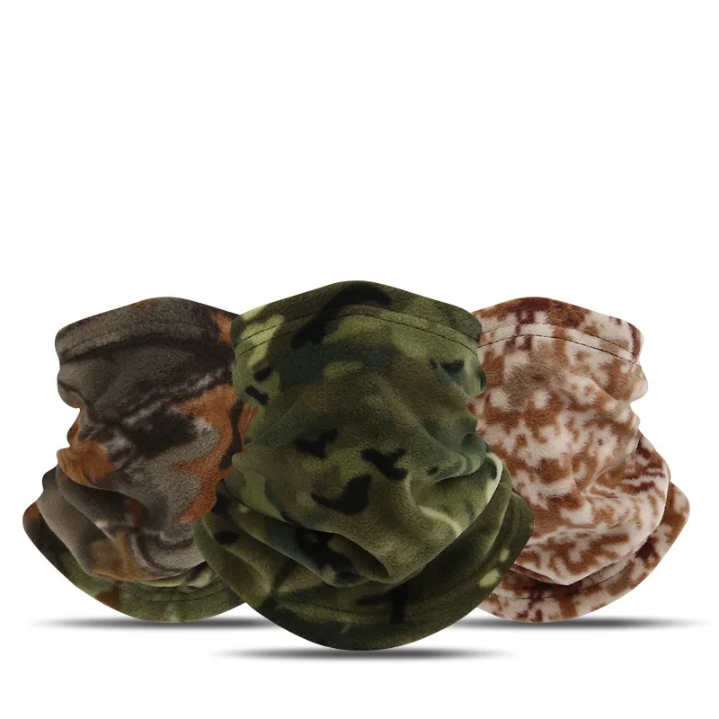 

New Style Winter Windproof Thermal Fleece Neck Gaiter Outdoor Heated Camouflage Polar Fleece Neck Warmer