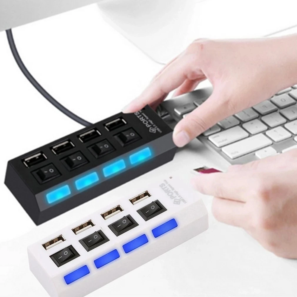Usb 고속 4 포트 허브 독립 스위치 허브 4 비트 분배기, 2.0 고속 허브 Usb 멀티 인터페이스 허브 전문가 용