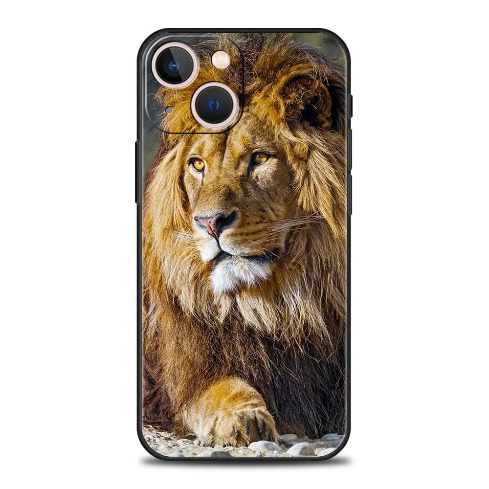 Lion & Tiger Luxury Silicone Phone Case - Shockproof Design