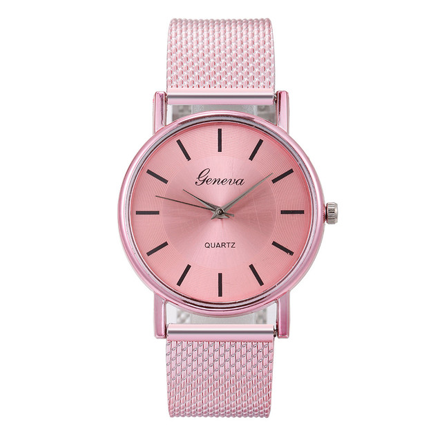 Stainless Steel Quartz Wristwatches For Woman High-end Life Waterproof Distinguished Watch Ladies Rose Gold Digital Watch