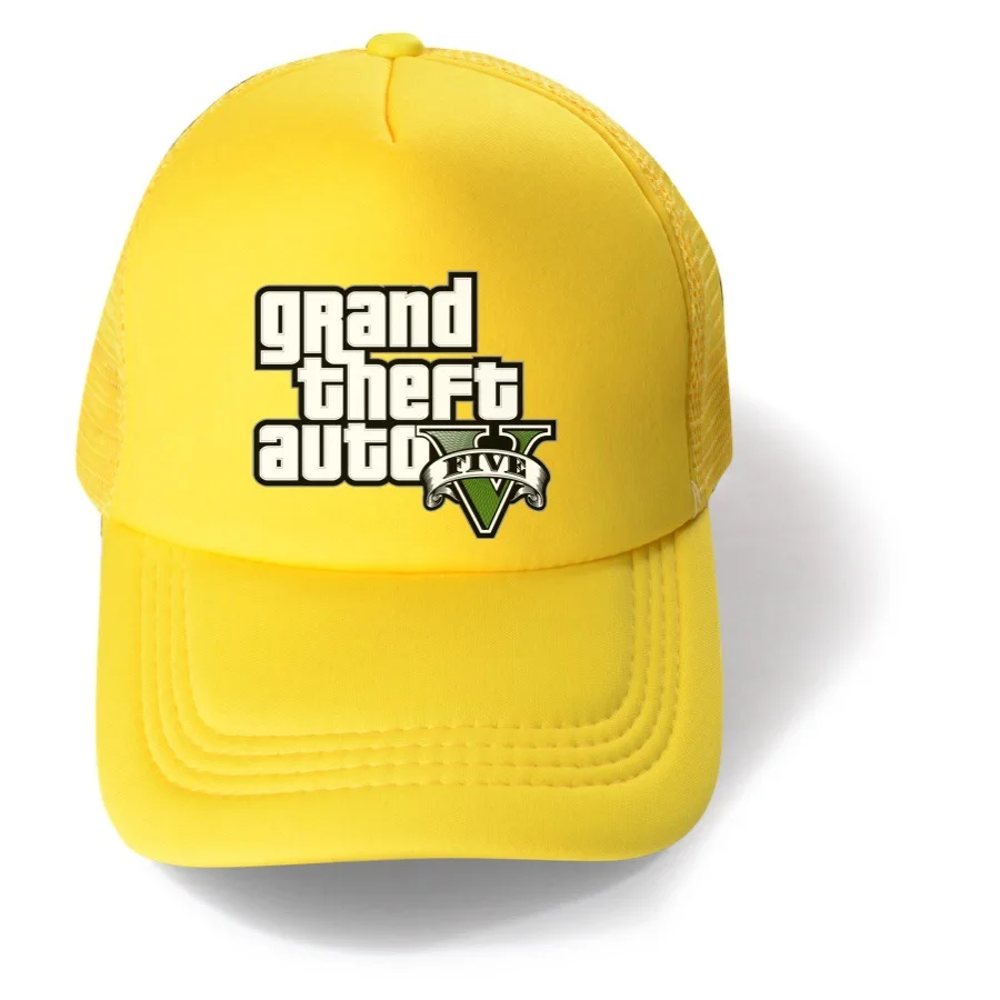 Children's Grand Theft Auto Game Gta 5 Kids Baseball Cap for Girls Boy Hats Sunscreen Baby Hat Hip Hop Printed baseball cap baby headband