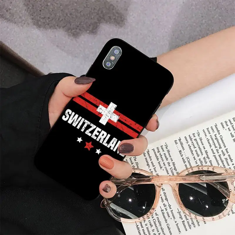 Switzerland Swiss Flag Phone Case for iPhone 11 12 13 Mini Pro Max 8 7 6 6S Plus X 5 S SE 2020 XR XS 10 case