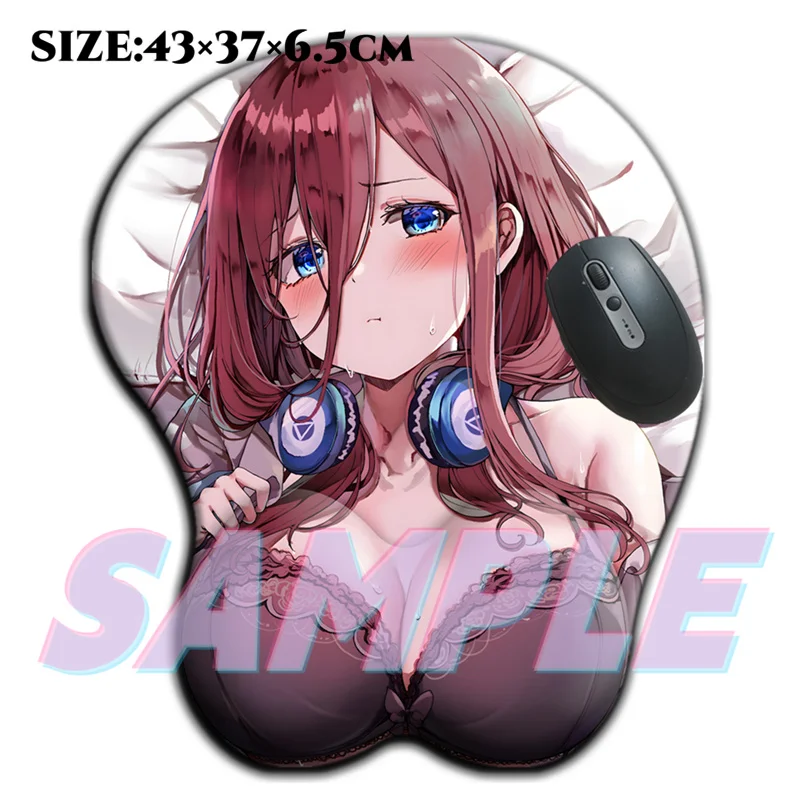 

Oversized Hentai Nakano Miku Swimsuit 3D Big Breasts Mouse Pad Sexy Oppai Super Large Size Anime Gamer Boob Desk Mat