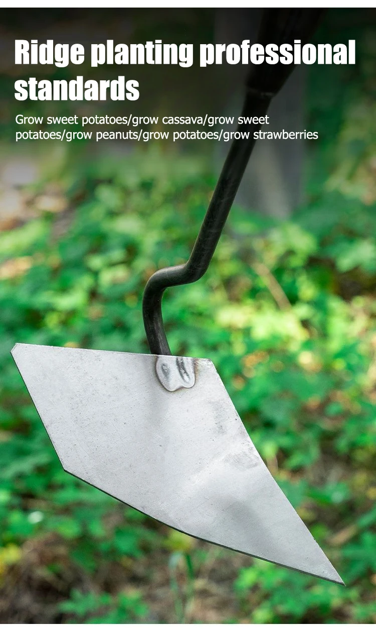 Langlebige Landwirtschafts- und Gartenwerkzeuge Hochfeste Dreieckige Hacke Mehrzweck-Hacke zum Graben und Bodenlockerung – Detail 15