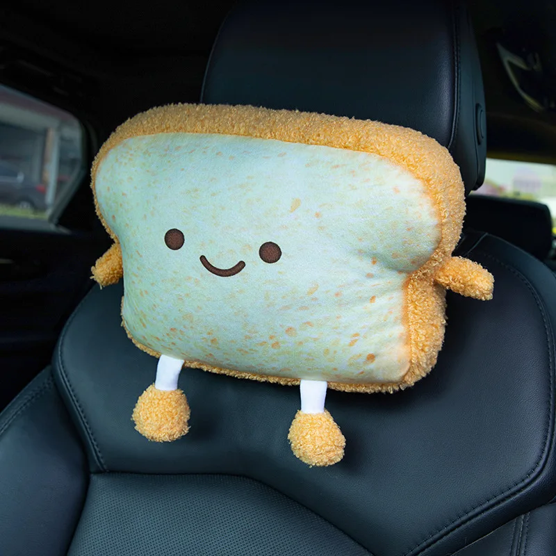 Kawaii Bread Toast Pillow Head Rest Plush (30cm) - Limited Edition