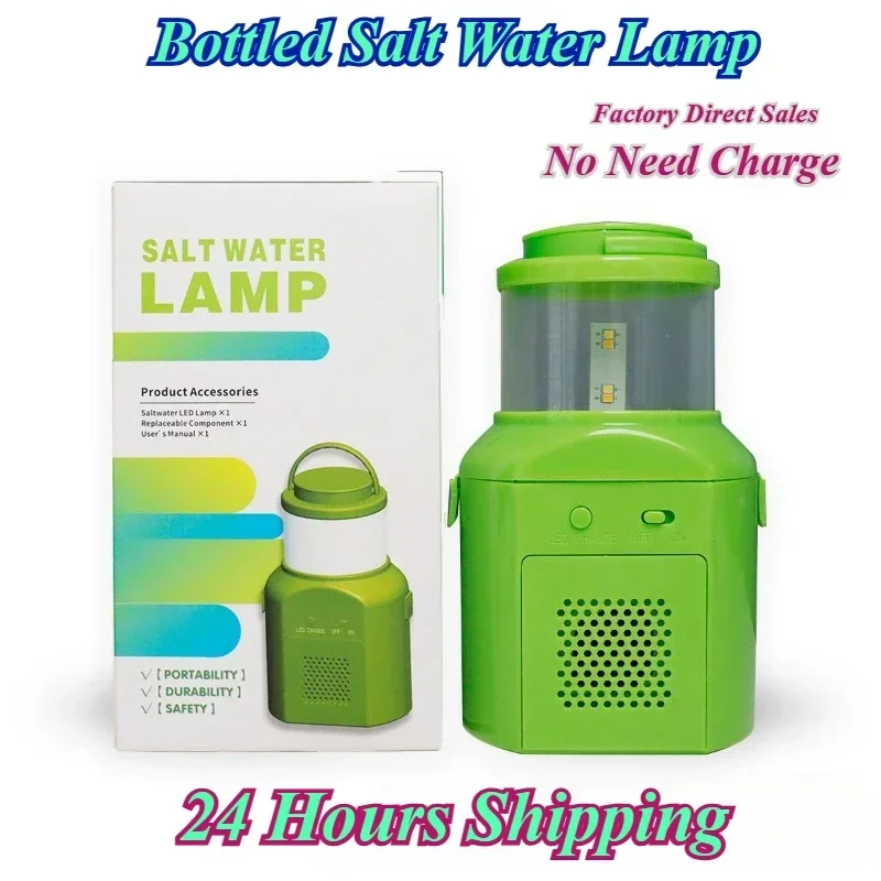 BottledSaltWaterLampLongLifePortableLightforCampingHiking
