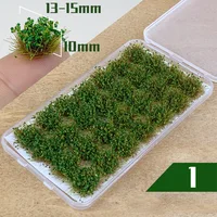 Self-Adhesive Static Grass Tufts For Miniature Scenery Wildflowers Flower Cafts Artificial Grass Modeling Wargaming DIY Handmade 1