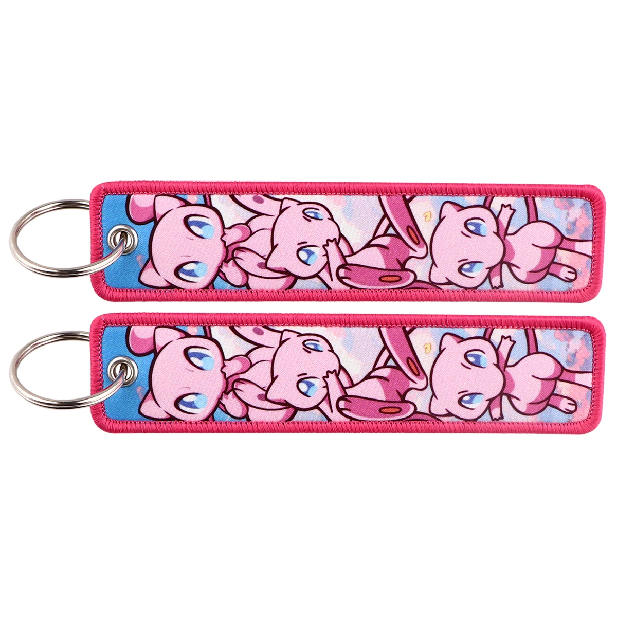 Charming Anime Cute Cartoon Embroidered Keychain | Stylish Key Holder & Accessory Gift