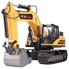 2.4g Remote Control Toys Alloy Simulated Sound And Lighting Excavator Bulldozer Engineering Vehicle Rc Trucks Gifts For Children 5