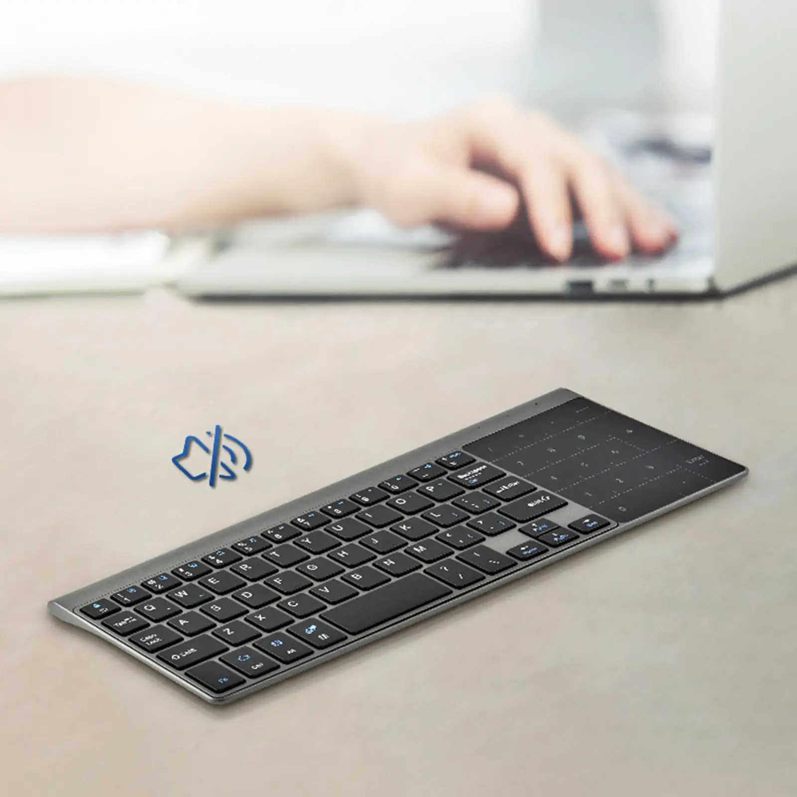 USB 리시버 장착 미니 무선 키보드, PC 컴퓨터 절전 슬림