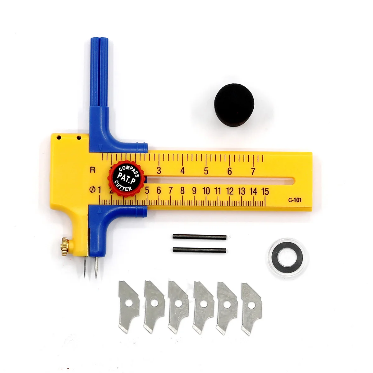 The circular cutter can adjust the button of the DIY circular paperboard cutting tool badge to make the circular cutter