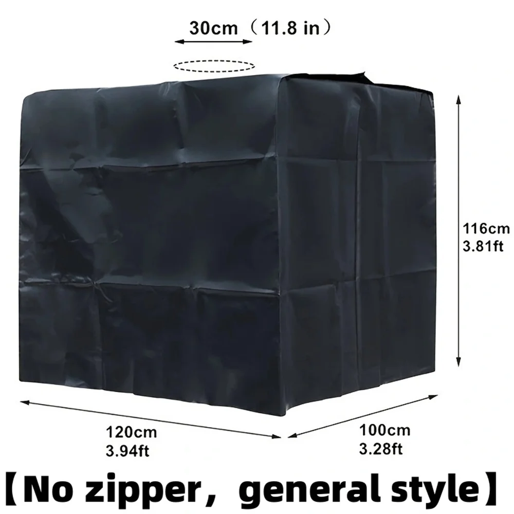IBC Tank Cover, Upgrade  IBC Tarpaulin for Water Tank 1000L IBC Container Anti-UV Protective Cover IBC Tank black Cover Thicken