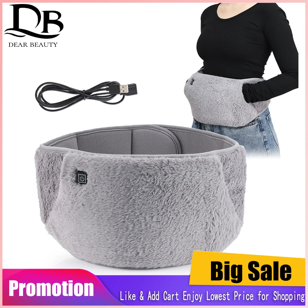 Multifunctional Uterus Warming Belt Electric Waist Cold Protection Graphene Heating Relieve Muscle Soreness for Winter USB Charg