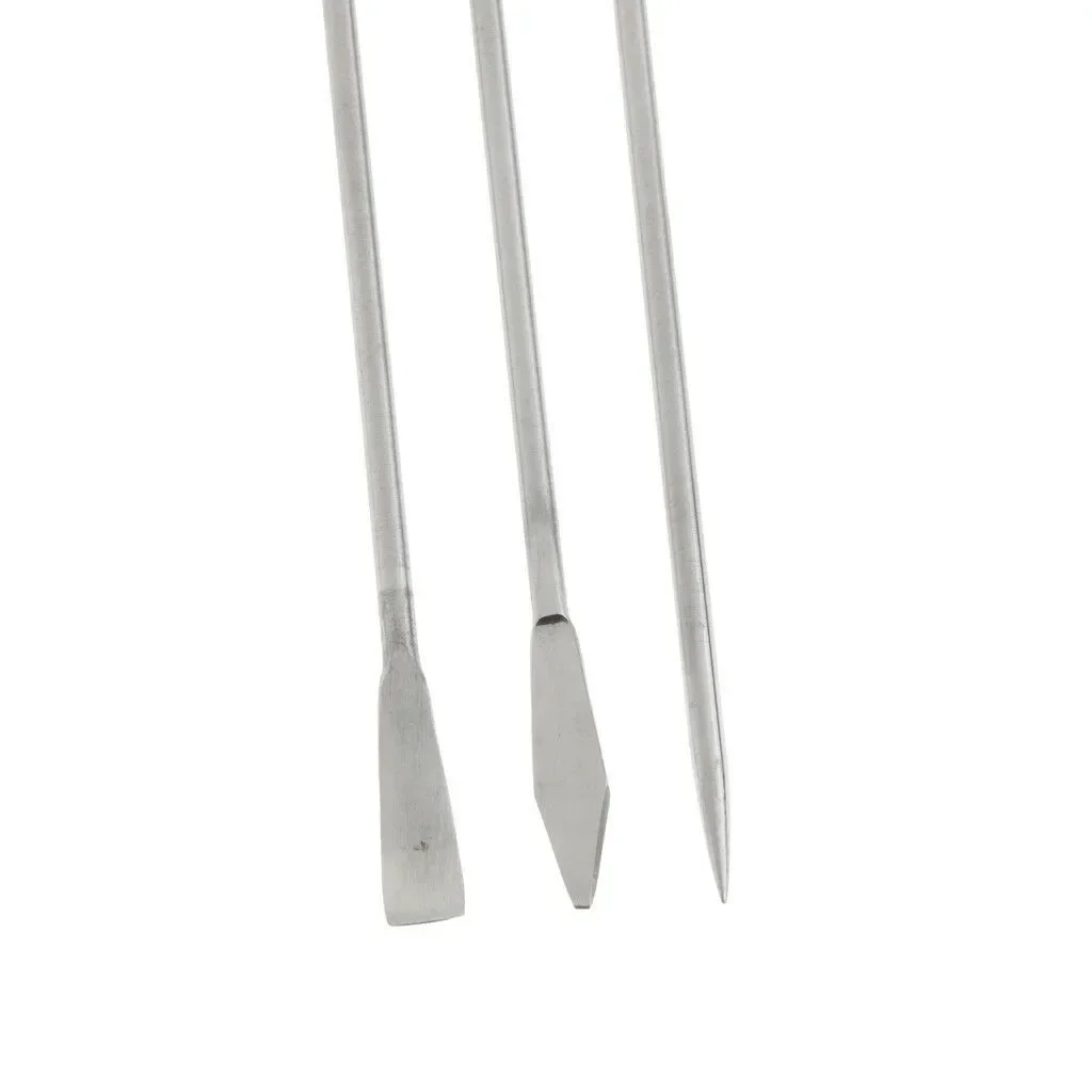 Lab Spoon Spatula 3 PCS Stainless Steel Micro Spoon Scoop Spatula For Lab Powder Measuring Kitchen Laboratory Micro Spatula
