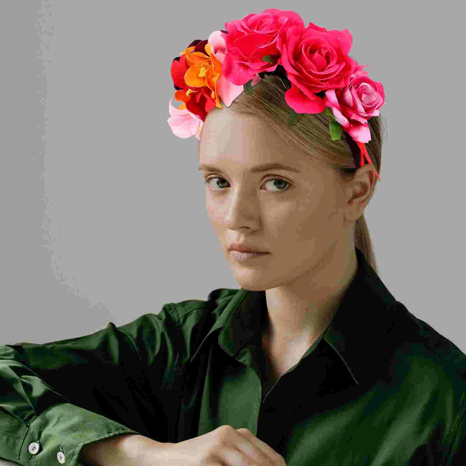 

Simulation Flower Hairband Halloween Headband Headdress Cosplay Prop Gift