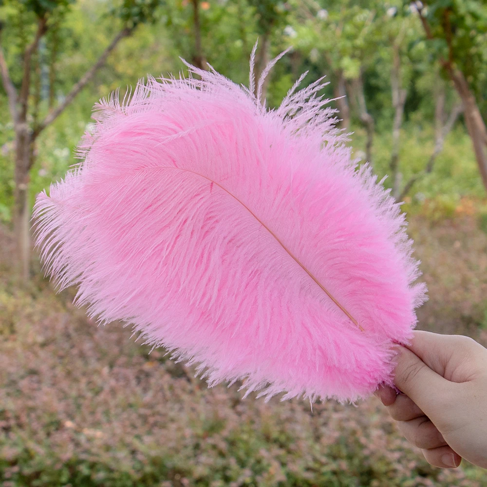 10Pcs Natural Pink Ostrich Feathers for Crafts Wedding Party Decorations Feathers Table Centrepieces Plumas Accessories